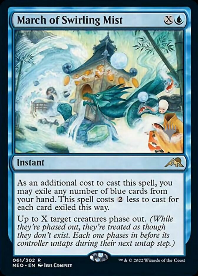 March of Swirling Mist (Promo Pack) [Kamigawa: Neon Dynasty Promos] | Gear Gaming Bentonville