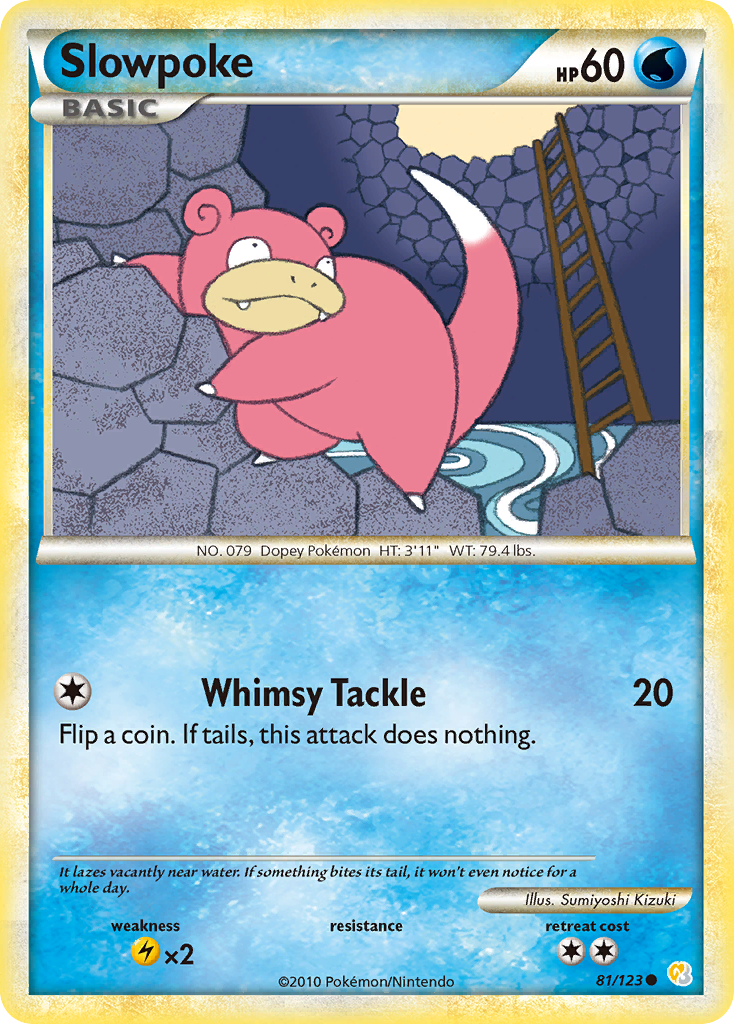 Slowpoke (81/123) [HeartGold & SoulSilver: Base Set] | Gear Gaming Bentonville