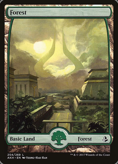 Forest (254) - Full Art [Amonkhet] | Gear Gaming Bentonville