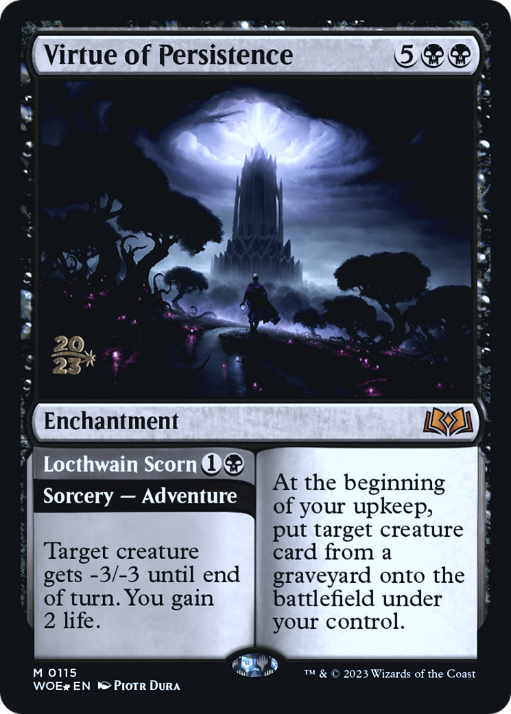 Virtue of Persistence // Locthwain Scorn [Wilds of Eldraine Prerelease Promos] | Gear Gaming Bentonville