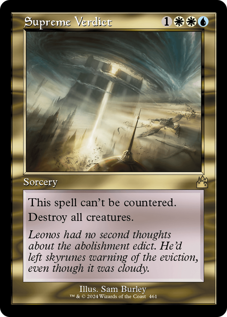 Supreme Verdict (Retro Frame) [Ravnica Remastered] | Gear Gaming Bentonville