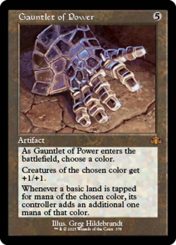 Gauntlet of Power (Retro) [Dominaria Remastered] | Gear Gaming Bentonville