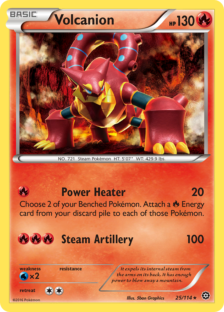 Volcanion (25/114) [XY: Steam Siege] | Gear Gaming Bentonville