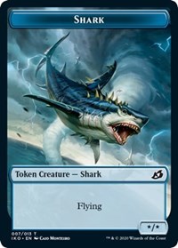 Shark // Human Soldier (003) Double-sided Token [Ikoria: Lair of Behemoths Tokens] | Gear Gaming Bentonville