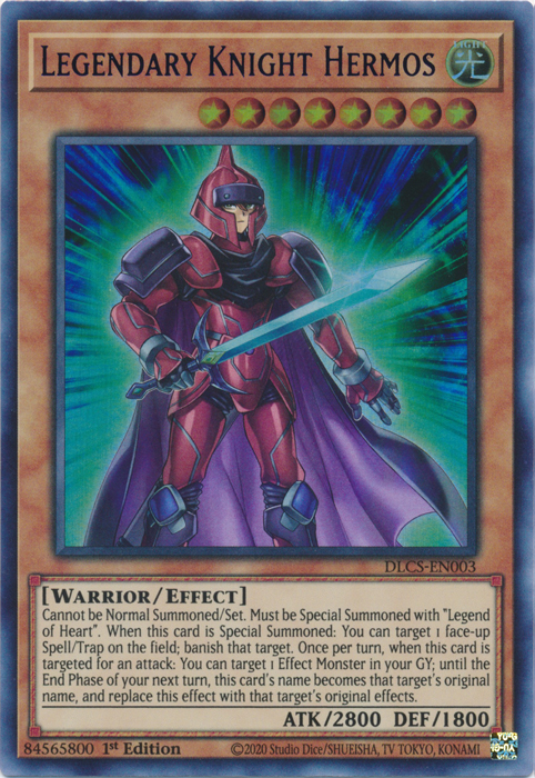 Legendary Knight Hermos (Blue) [DLCS-EN003] Ultra Rare | Gear Gaming Bentonville