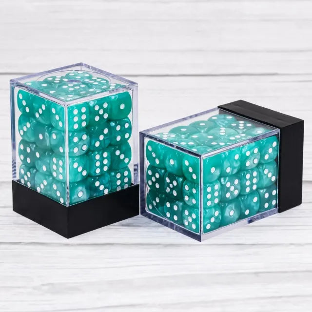 Light Blue Pearl 12mm D6 block of 36 dice | Gear Gaming Bentonville