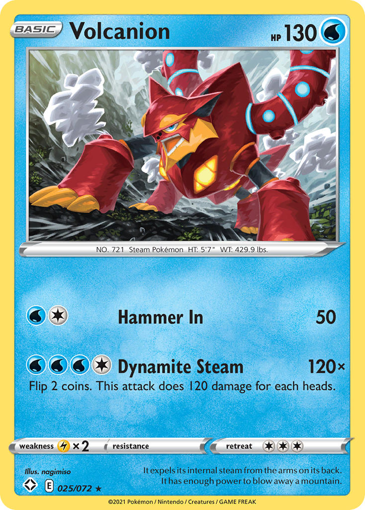 Volcanion (025/072) [Sword & Shield: Shining Fates] | Gear Gaming Bentonville