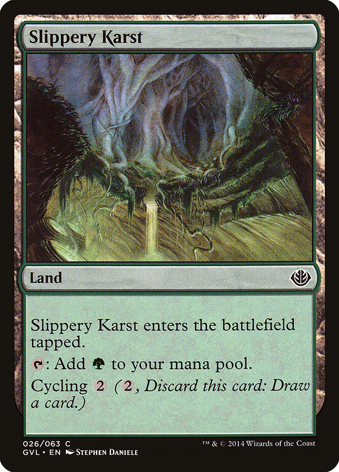 Slippery Karst (Garruk vs. Liliana) [Duel Decks Anthology] | Gear Gaming Bentonville