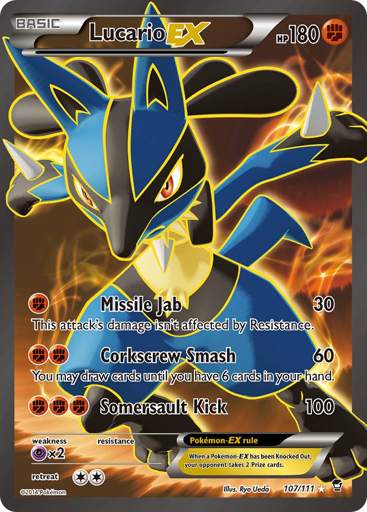 Lucario EX (107/111) [XY: Furious Fists] | Gear Gaming Bentonville