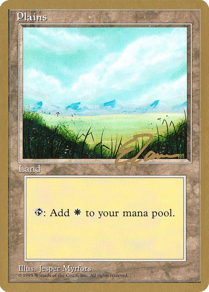 Plains (et366) (Eric Tam) [Pro Tour Collector Set] | Gear Gaming Bentonville