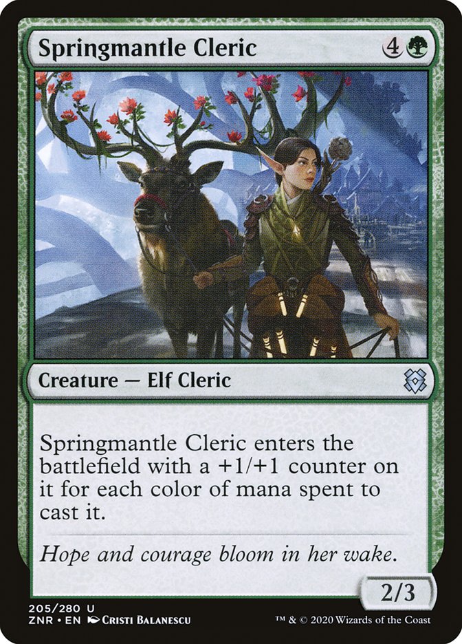 Springmantle Cleric [Zendikar Rising] | Gear Gaming Bentonville