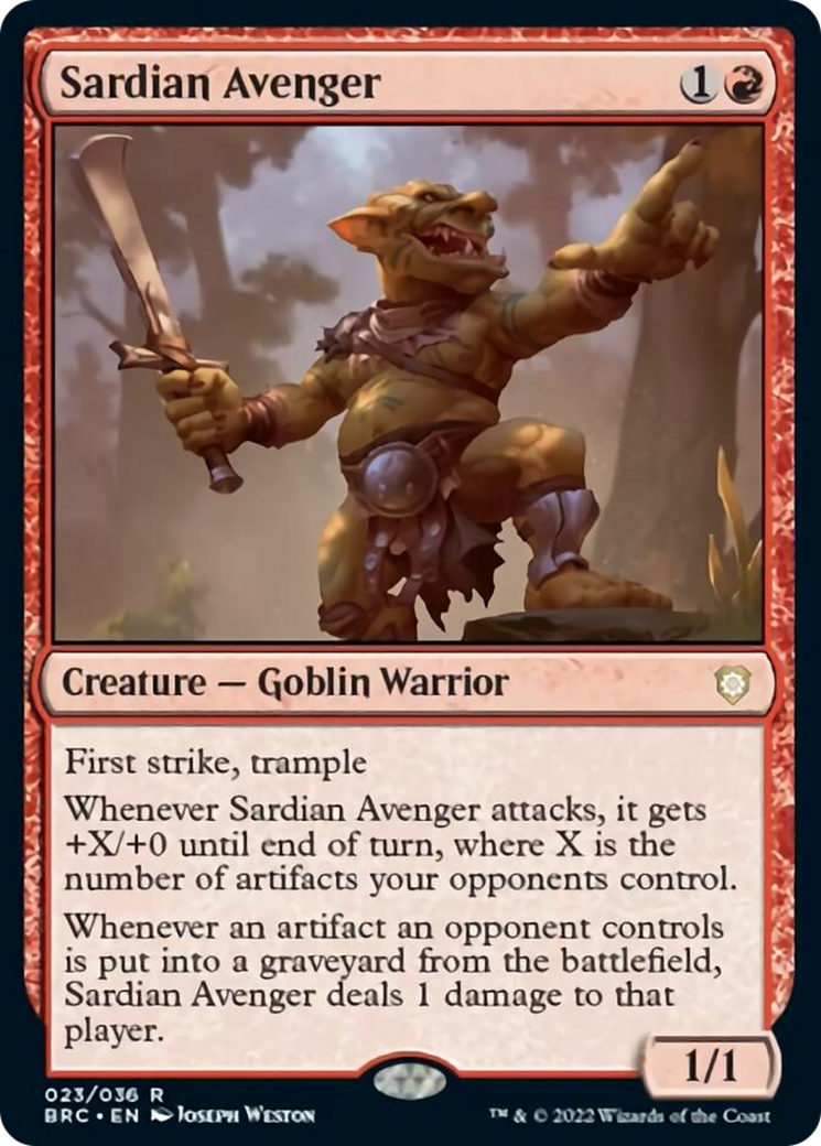 Sardian Avenger [The Brothers' War Commander] | Gear Gaming Bentonville