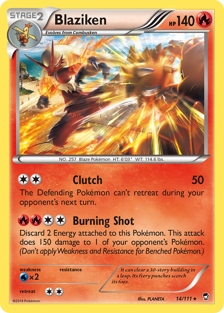 Blaziken (14/111) [XY: Furious Fists] | Gear Gaming Bentonville