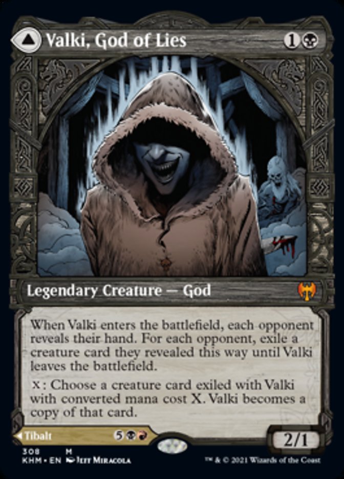 Valki, God of Lies // Tibalt, Cosmic Impostor (Showcase) [Kaldheim] | Gear Gaming Bentonville