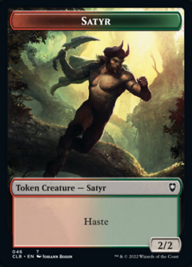 Satyr // Beast Double-sided Token [Commander Legends: Battle for Baldur's Gate Tokens] | Gear Gaming Bentonville