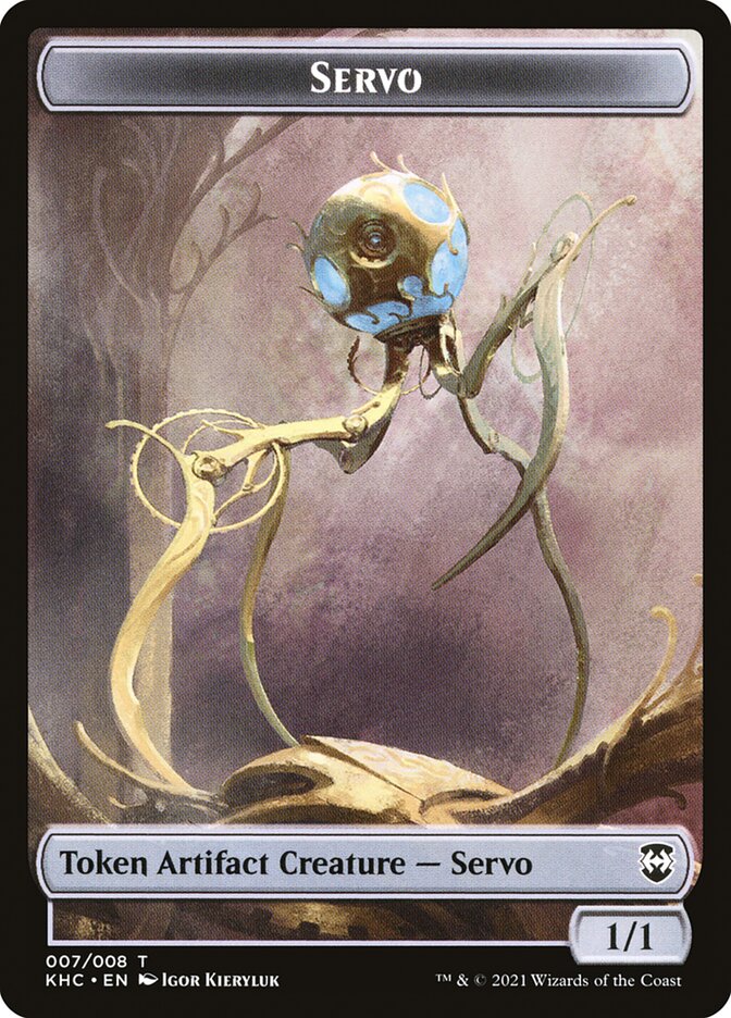 Elf Warrior // Servo Double-sided Token [Kaldheim Commander Tokens] | Gear Gaming Bentonville