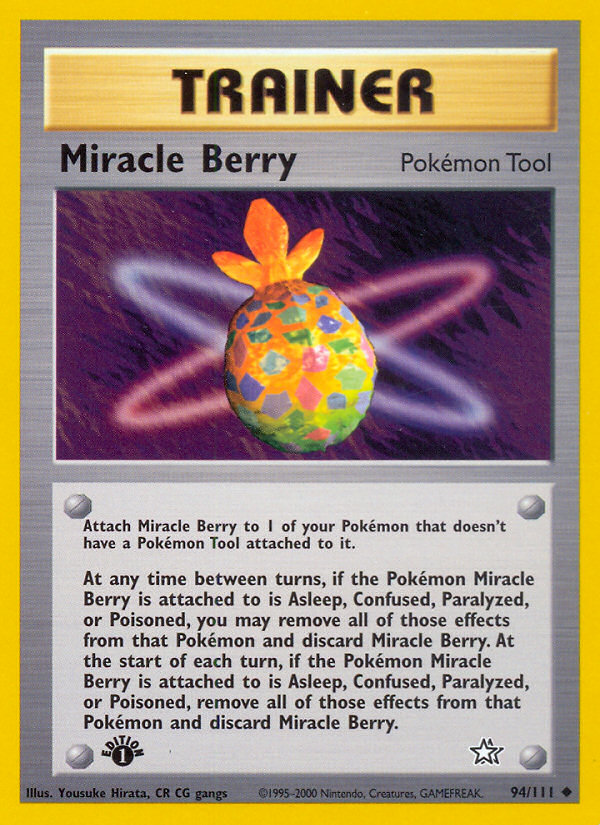 Miracle Berry (94/111) [Neo Genesis 1st Edition] | Gear Gaming Bentonville