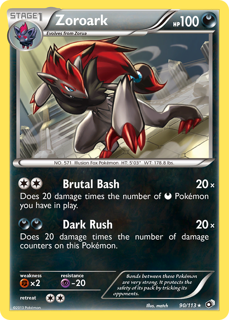 Zoroark (90/113) (Theme Deck Exclusive) [Black & White: Legendary Treasures] | Gear Gaming Bentonville