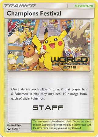 Champions Festival (SM231) (Staff 2019) [Sun & Moon: Black Star Promos] | Gear Gaming Bentonville