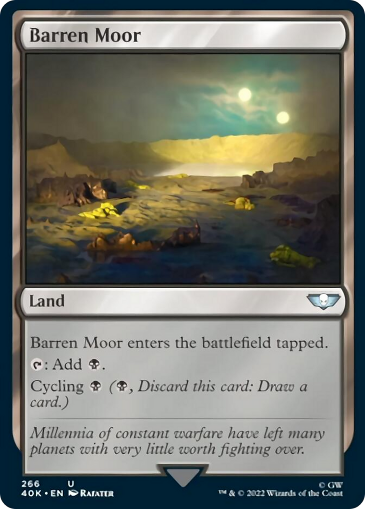 Barren Moor (Surge Foil) [Universes Beyond: Warhammer 40,000] | Gear Gaming Bentonville