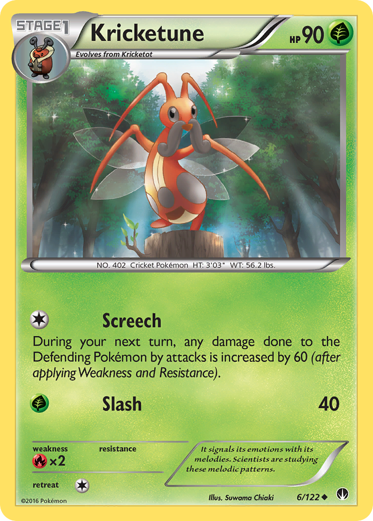 Kricketune (6/122) [XY: BREAKpoint] | Gear Gaming Bentonville