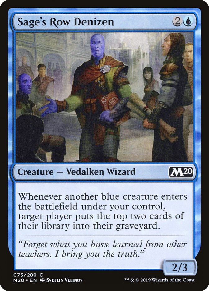 Sage's Row Denizen [Core Set 2020] | Gear Gaming Bentonville