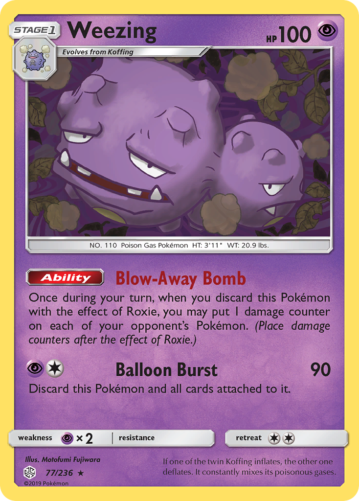 Weezing (77/236) [Sun & Moon: Cosmic Eclipse] | Gear Gaming Bentonville