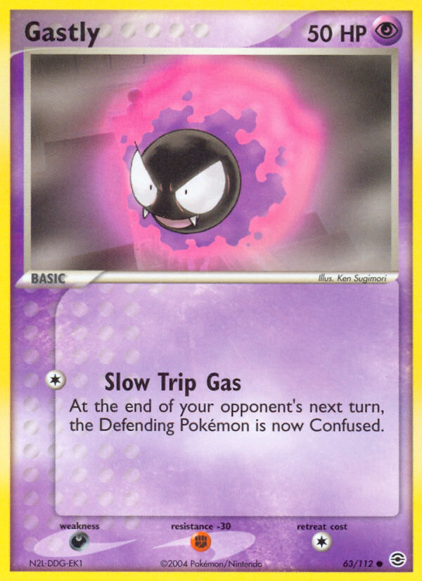 Gastly (63/112) [EX: FireRed & LeafGreen] | Gear Gaming Bentonville