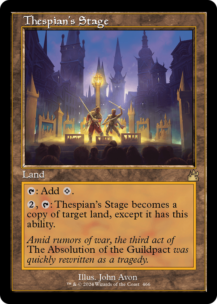 Thespian's Stage (Retro Frame) [Ravnica Remastered] | Gear Gaming Bentonville