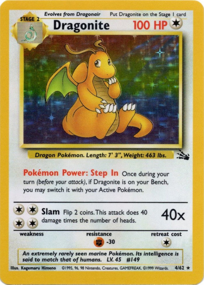 Dragonite (4/62) [Fossil Unlimited] | Gear Gaming Bentonville