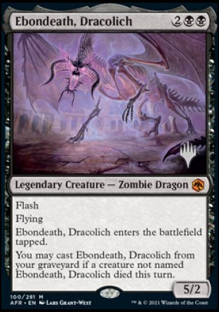 Ebondeath, Dracolich (Promo Pack) [Dungeons & Dragons: Adventures in the Forgotten Realms Promos] | Gear Gaming Bentonville