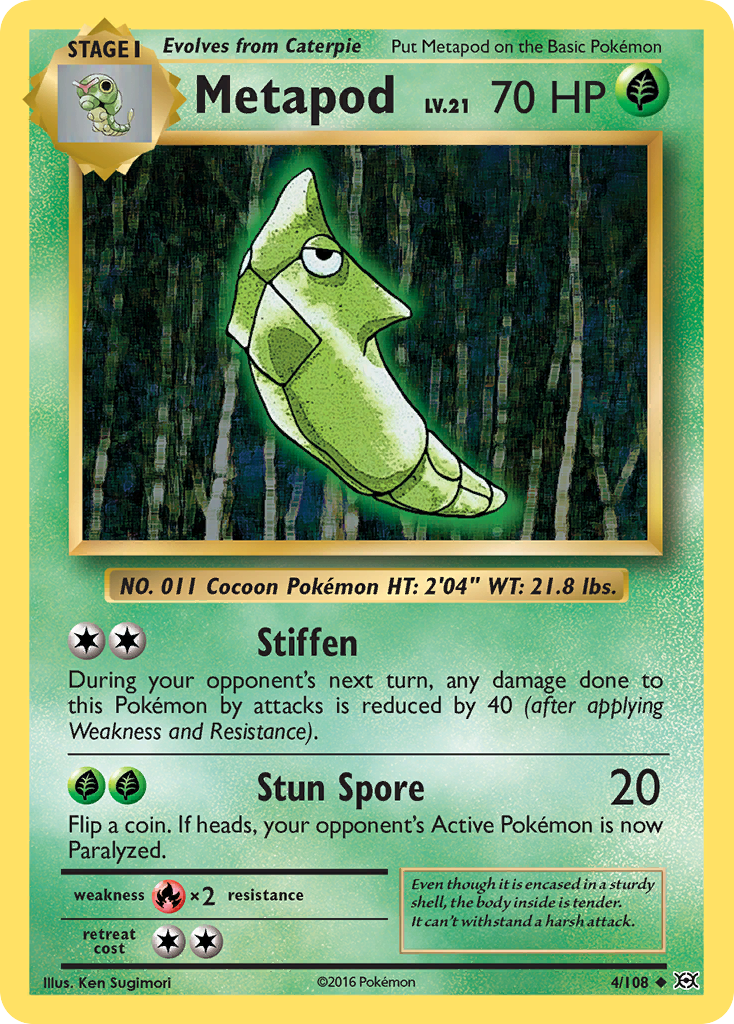 Metapod (4/108) [XY: Evolutions] | Gear Gaming Bentonville