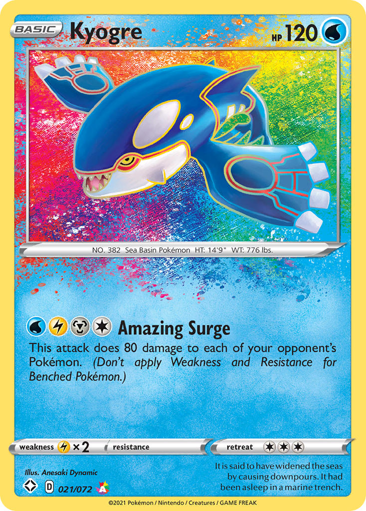 Kyogre (021/072) [Sword & Shield: Shining Fates] | Gear Gaming Bentonville