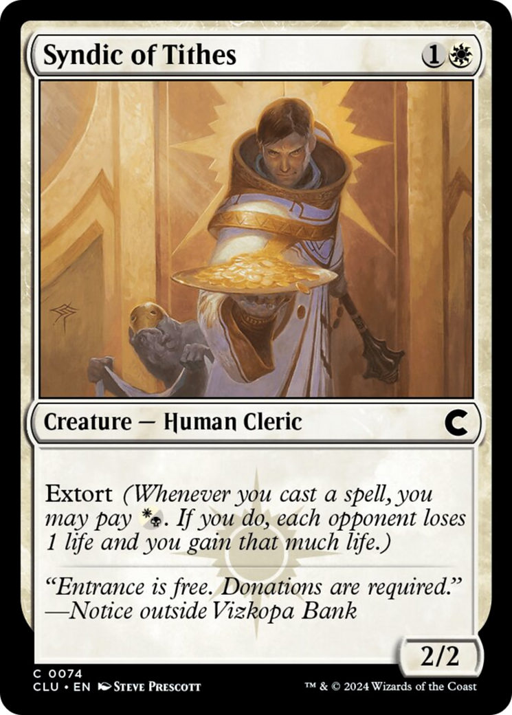 Syndic of Tithes [Ravnica: Clue Edition] | Gear Gaming Bentonville