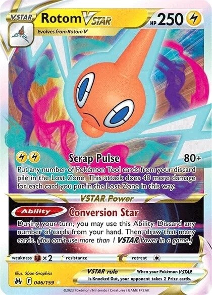 Rotom VSTAR (046/159) [Sword & Shield: Crown Zenith] | Gear Gaming Bentonville