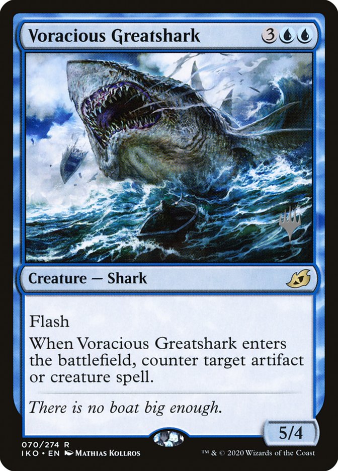 Voracious Greatshark (Promo Pack) [Ikoria: Lair of Behemoths Promos] | Gear Gaming Bentonville