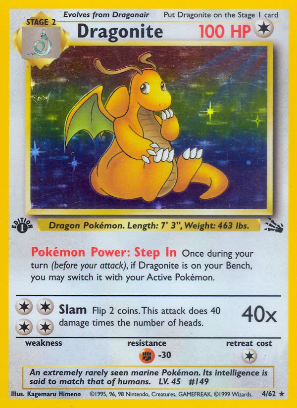 Dragonite (4/62) [Fossil 1st Edition] | Gear Gaming Bentonville