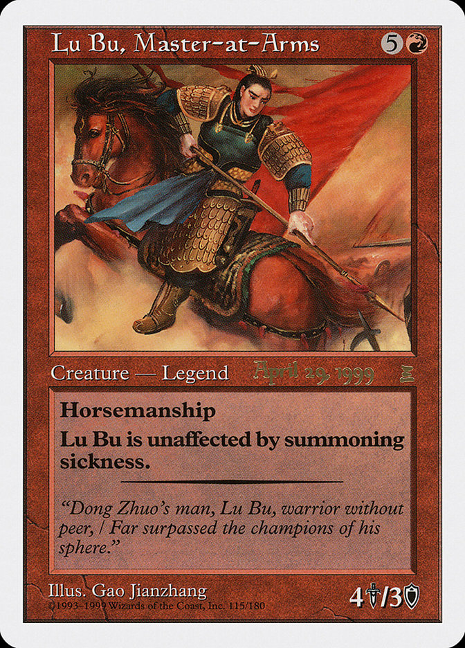 Lu Bu, Master-at-Arms (April 29, 1999) [Portal Three Kingdoms Promos] | Gear Gaming Bentonville