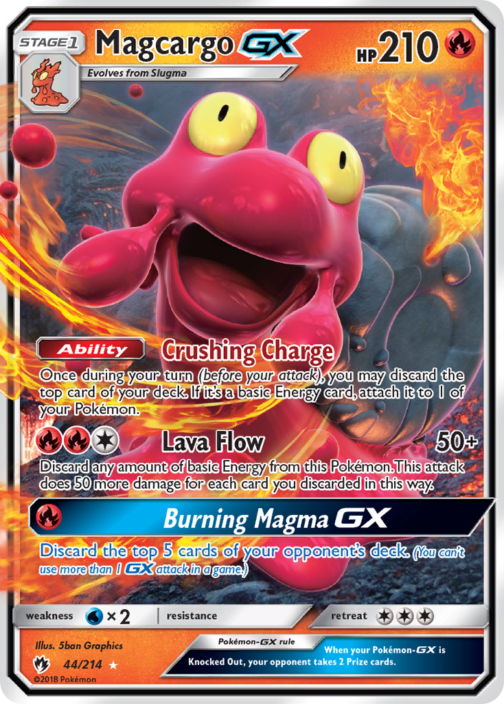 Magcargo GX (44/214) [Sun & Moon: Lost Thunder] | Gear Gaming Bentonville