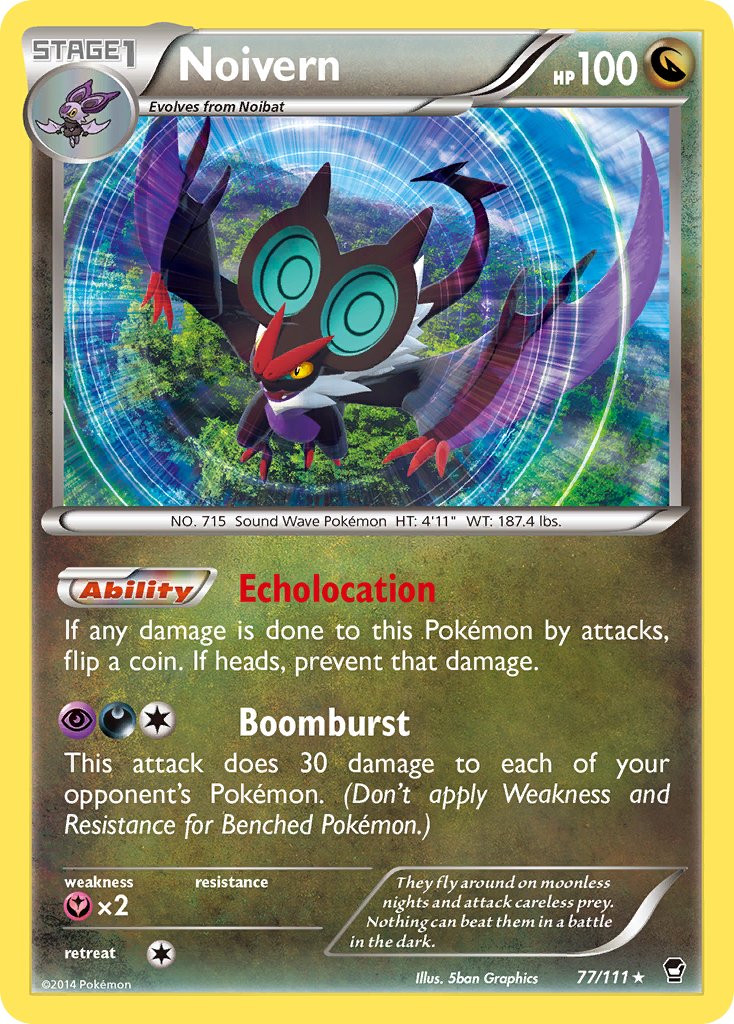 Noivern (77/111) (Cosmos Holo) (Blister Exclusive) [XY: Furious Fists] | Gear Gaming Bentonville