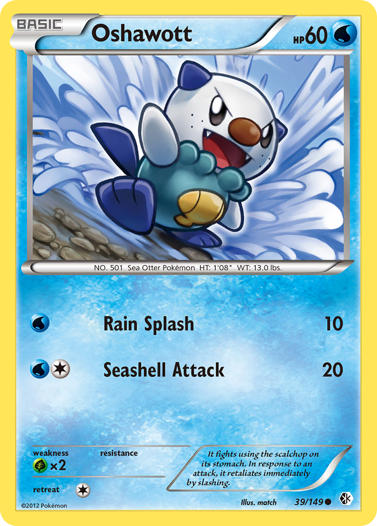 Oshawott (39/149) [Black & White: Boundaries Crossed] | Gear Gaming Bentonville