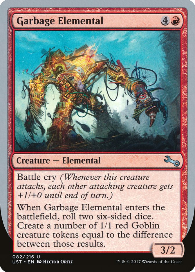 Garbage Elemental (3/2 Creature) [Unstable] | Gear Gaming Bentonville