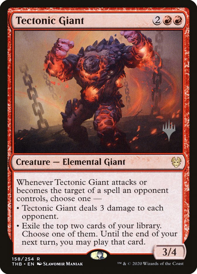 Tectonic Giant (Promo Pack) [Theros Beyond Death Promos] | Gear Gaming Bentonville