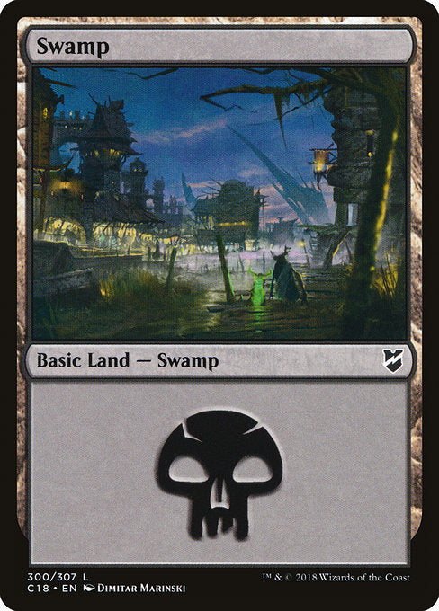 Swamp (300) [Commander 2018] | Gear Gaming Bentonville