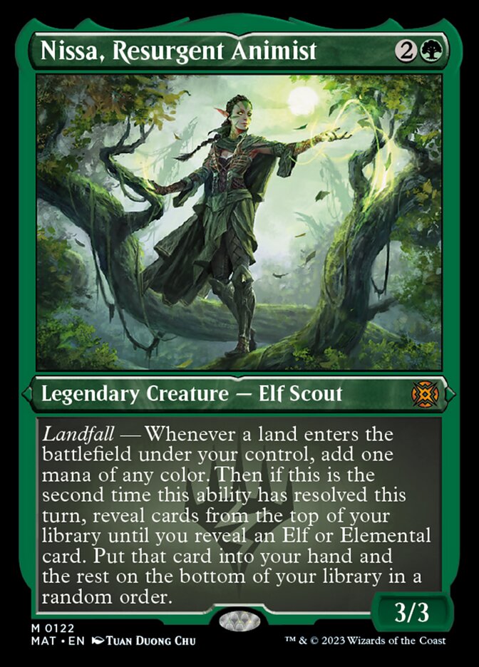 Nissa, Resurgent Animist (Foil Etched) [March of the Machine: The Aftermath] | Gear Gaming Bentonville