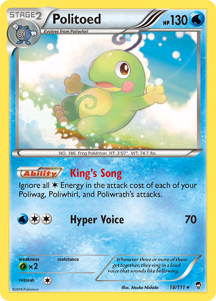 Politoed (18/111) [XY: Furious Fists] | Gear Gaming Bentonville