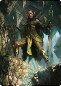 Nissa of Shadowed Boughs 1 Art Card [Zendikar Rising Art Series] | Gear Gaming Bentonville