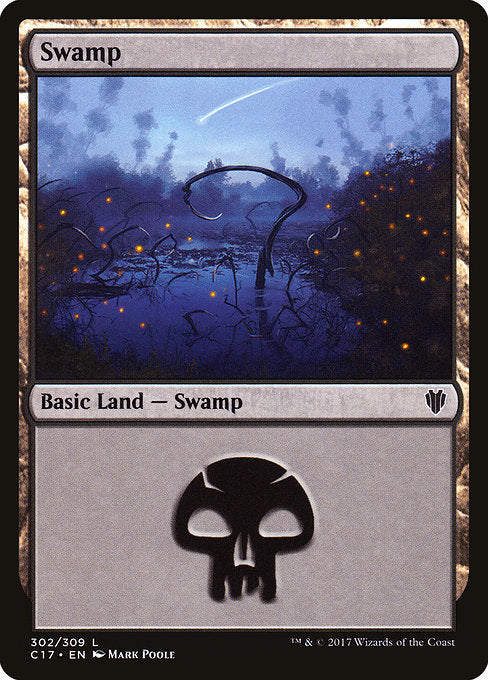 Swamp (302) [Commander 2017] | Gear Gaming Bentonville