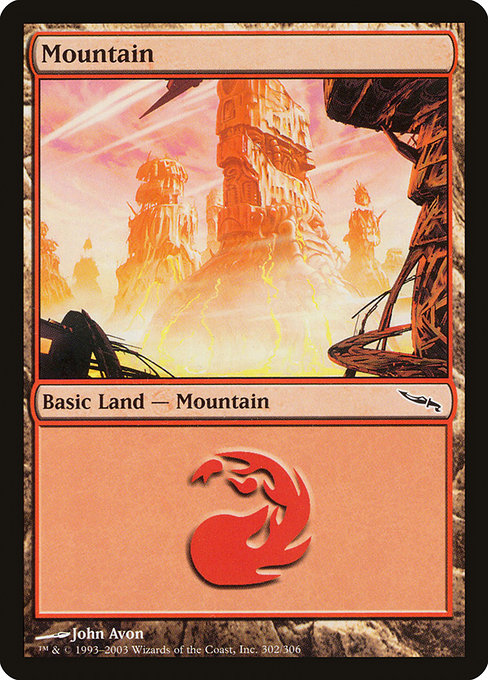 Mountain (302) [Mirrodin] | Gear Gaming Bentonville