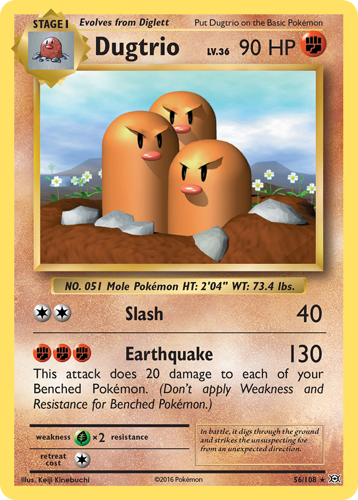 Dugtrio (56/108) [XY: Evolutions] | Gear Gaming Bentonville